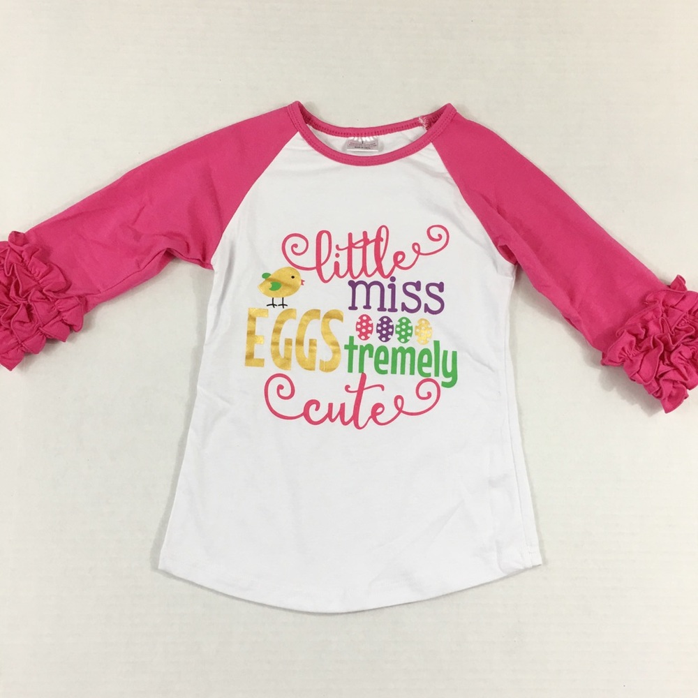 Easter Shirt With Long Ruffled Sleeves